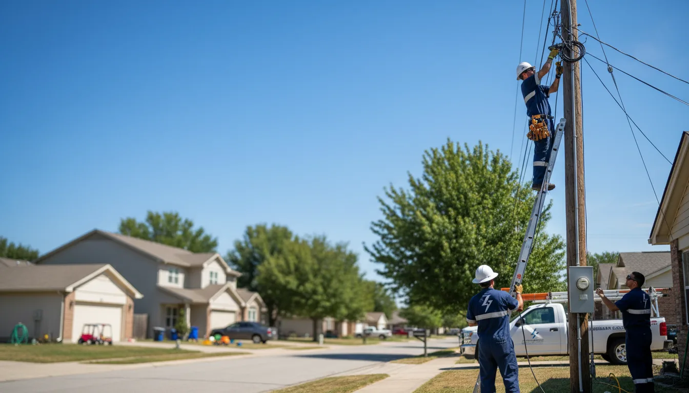 Residential electrician providing installation services in Toomsboro, GA